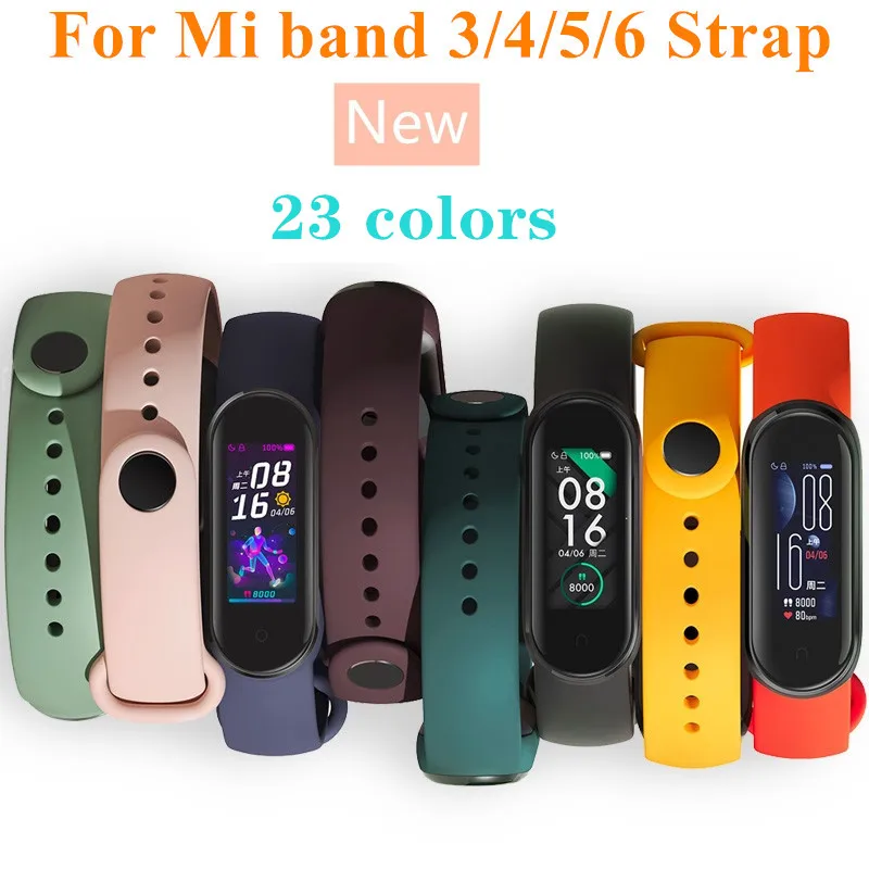 Bracelet for Xiaomi Mi Band 6 5 4 3 Sport Strap Replacement Wristband MiBand 6 4 band5 Wrist Strap for xiaomi Mi Band 4 3 strap