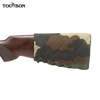 tourbon hunting gun buttstock recoil pad slip on rifle shotgun cheek rest sponge protector camo nylon adjustable gun accessories