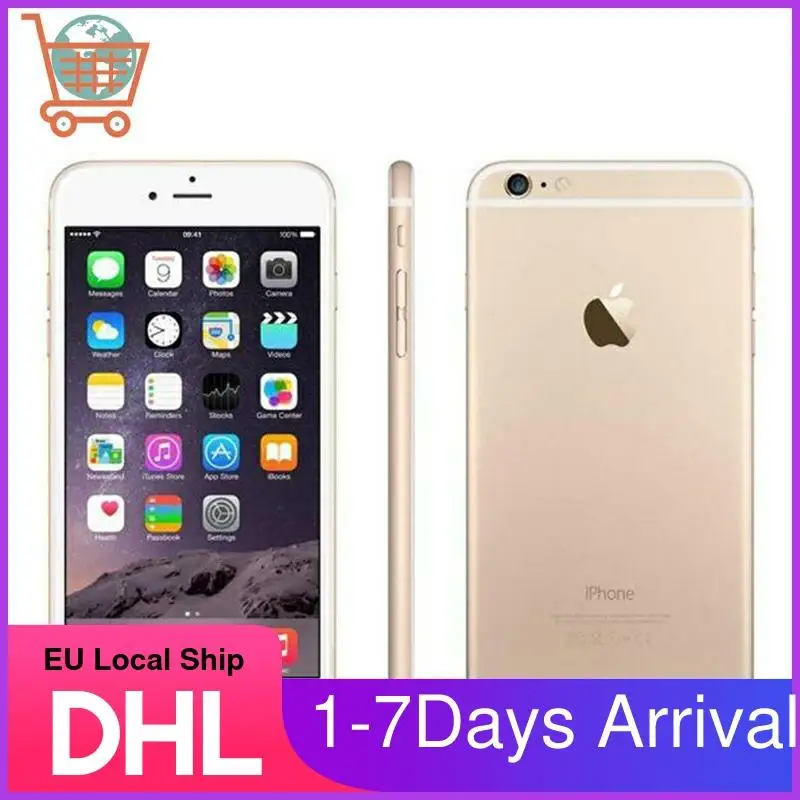 

Unlocked Original Apple iPhone 6 IOS 4.7 inch Dual Core WIFI 16/64/128GB ROM 8.0 MP Camera 3G WCDMA IOS 4G LTE Apple Phone