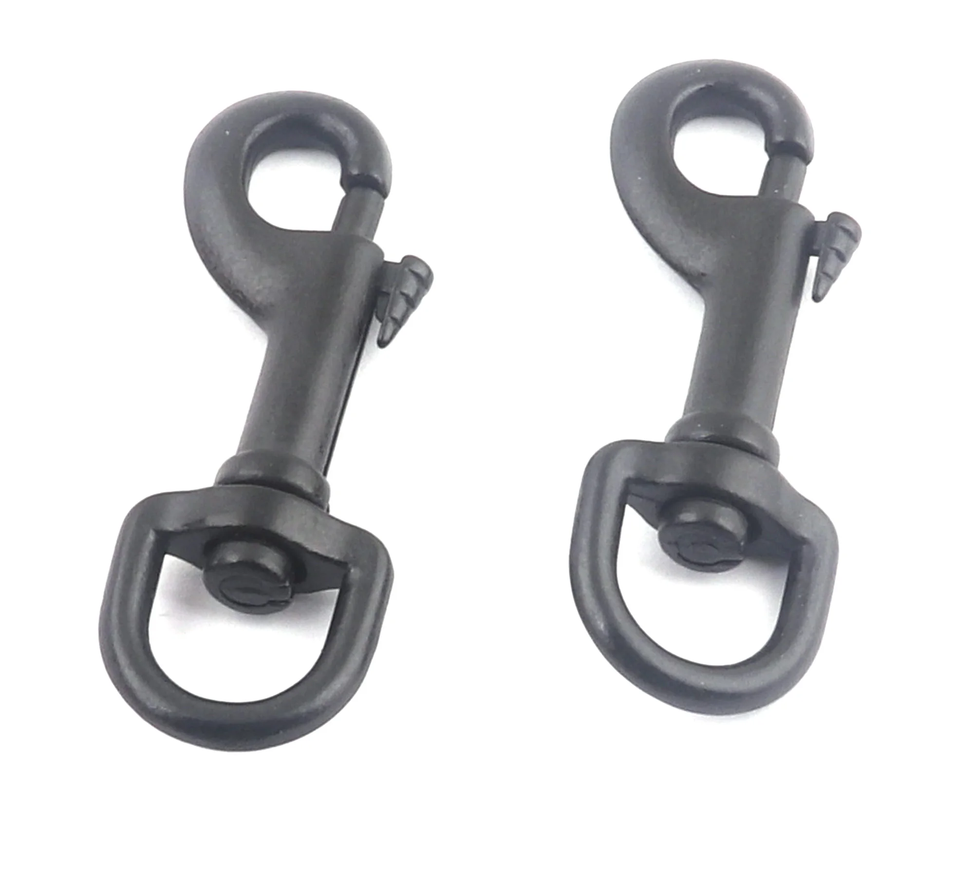 Черный поворотный крючок застежка карабин ремешок для ключей фурнитура