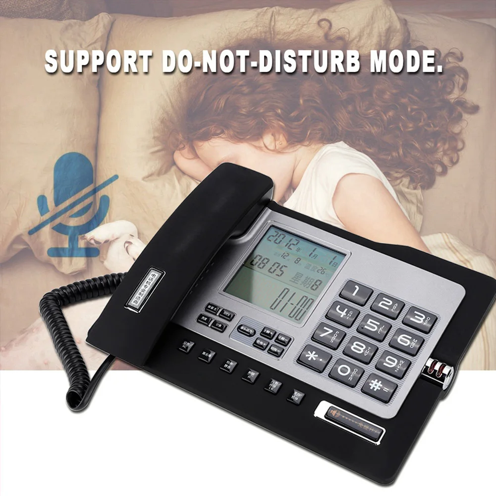 G026 Simple Style Fixed Telephone Landline Desk Phone for Home Office Desktopwired