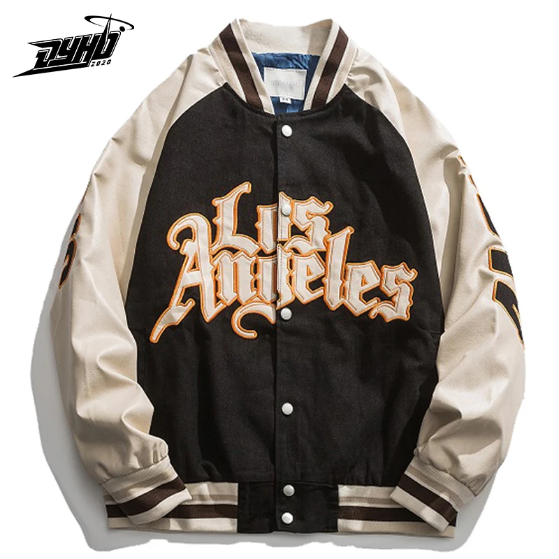 Куртка Varsity в стиле хип хоп мужские куртки с вышитыми буквами для колледжа