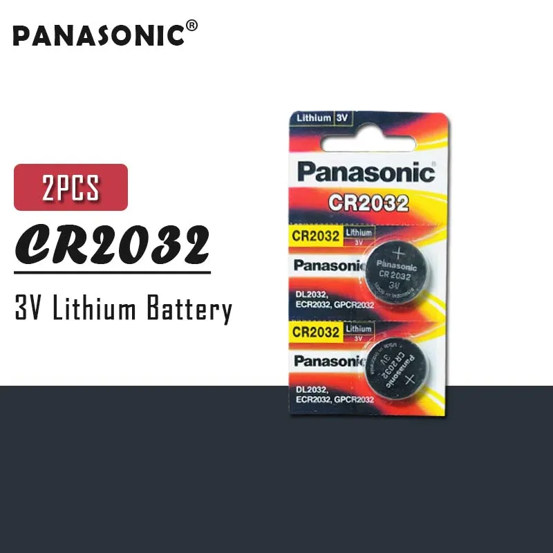 Оригинальный аккумулятор PANASONIC CR2032 2 шт. 3 в литиевые батареи для часов игрушек