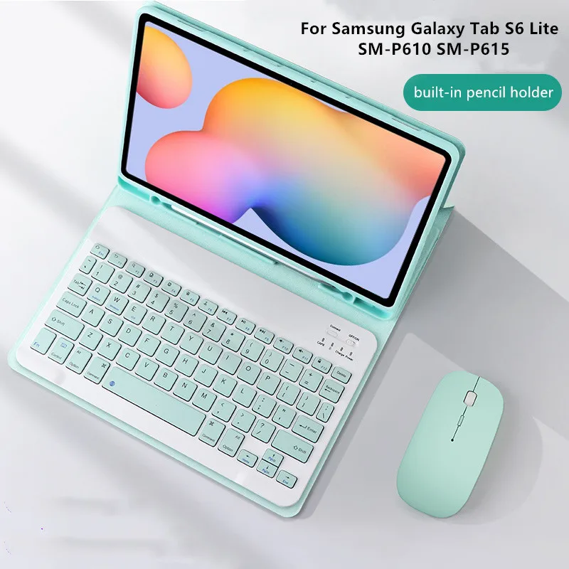 

Чехол с магнитной клавиатурой для Samsung Galaxy Tab S6 Lite 10,4, Φ P615, P610, P615, чехол для Tab S6 Lite, чехол с клавиатурой