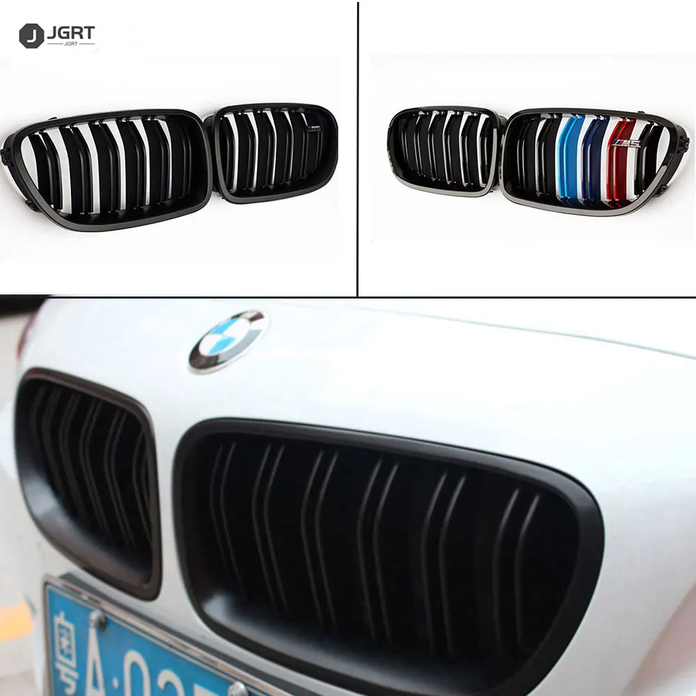 Гоночная решетка для BMW 5 серии F10 F18 2010-2016 Модифицированная двухлинейная Черная