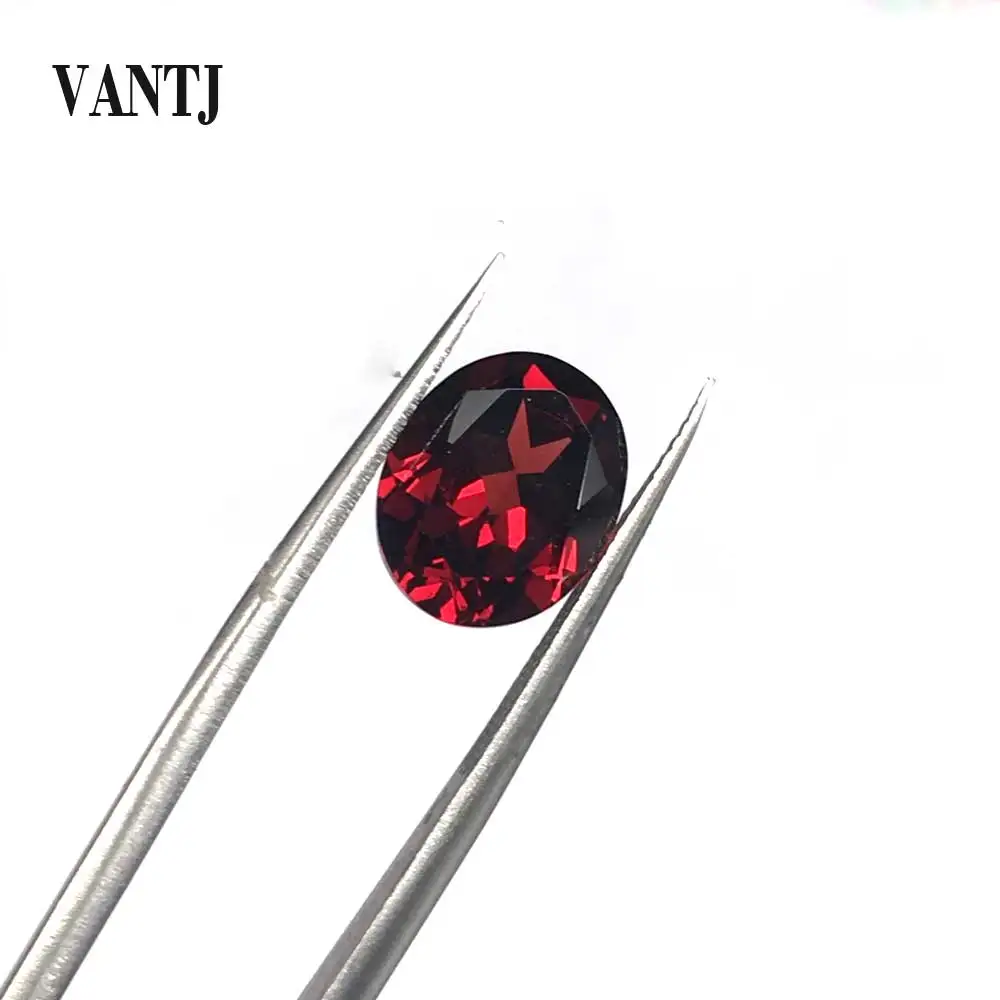 VANTJ 100% с натуральным гранатом неоправленный полудрагоценный камень овальным