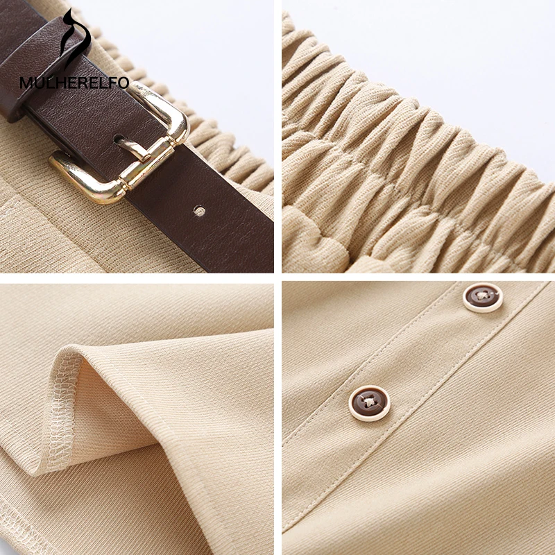 

Korean vintage Single-Breasted women's Skirts Casual Slim Midi Female A-Line Skirt winter solid High Waist Loose long skirts