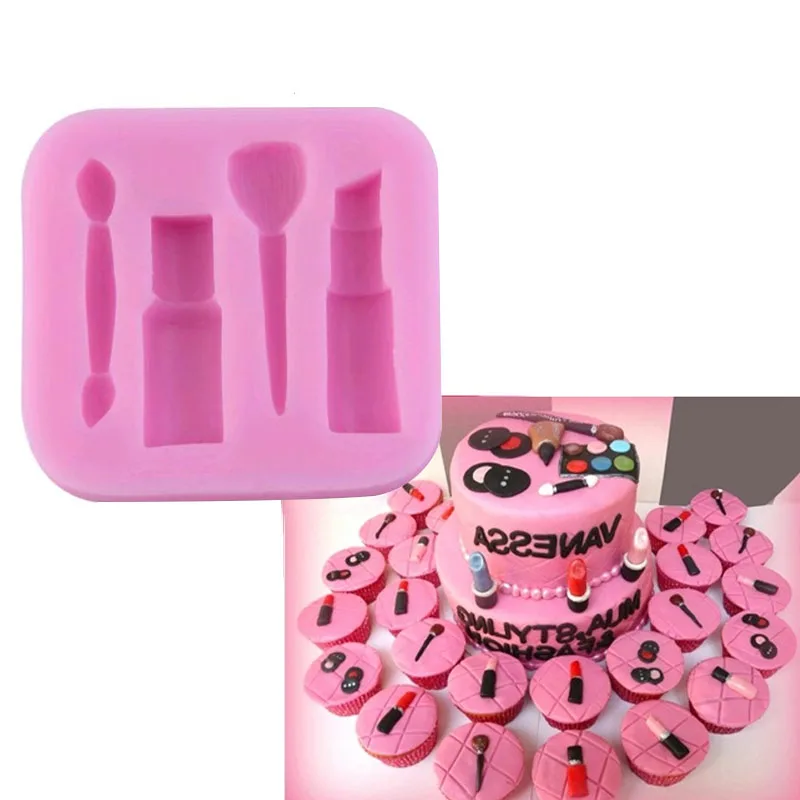 Силиконовая форма для макияжа помады торта 3D мыла шоколада декоративная выпечки