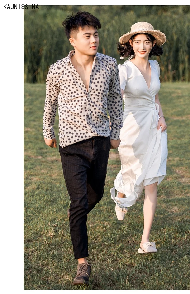 

KAUNISSINA Beach Wedding Dresses Short Sleeve V-Neck Simple Bridal Gowns Vestidos De Novia Elegant White Bride Dress With Belt