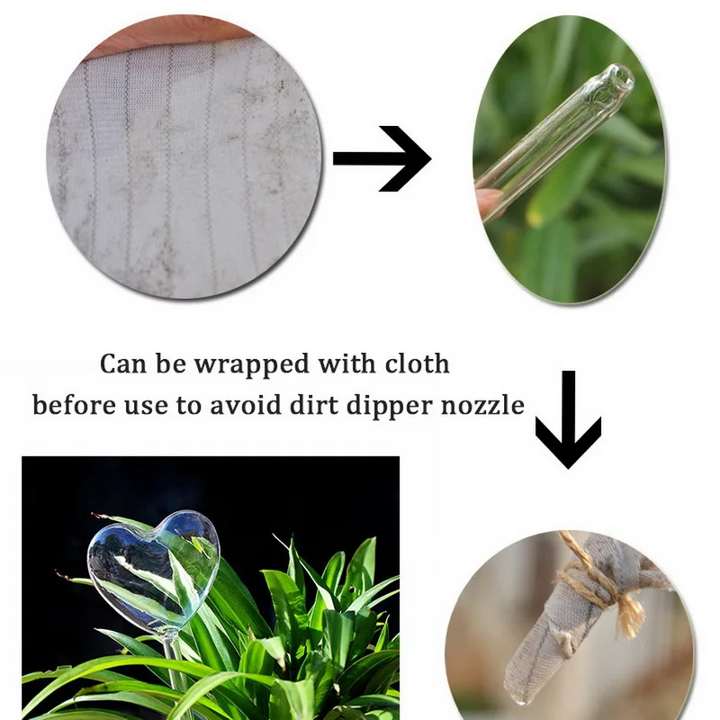 Переносное стекло для растений цветов кормушка воды самополив птичий дизайн