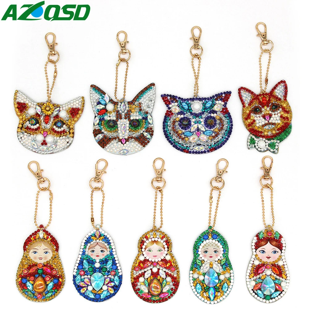 AZQSD 5D DIY Алмазная картина брелок Подвеска полная дрель специальная форма женская сумка Украшение Алмазная вышивка крестиком