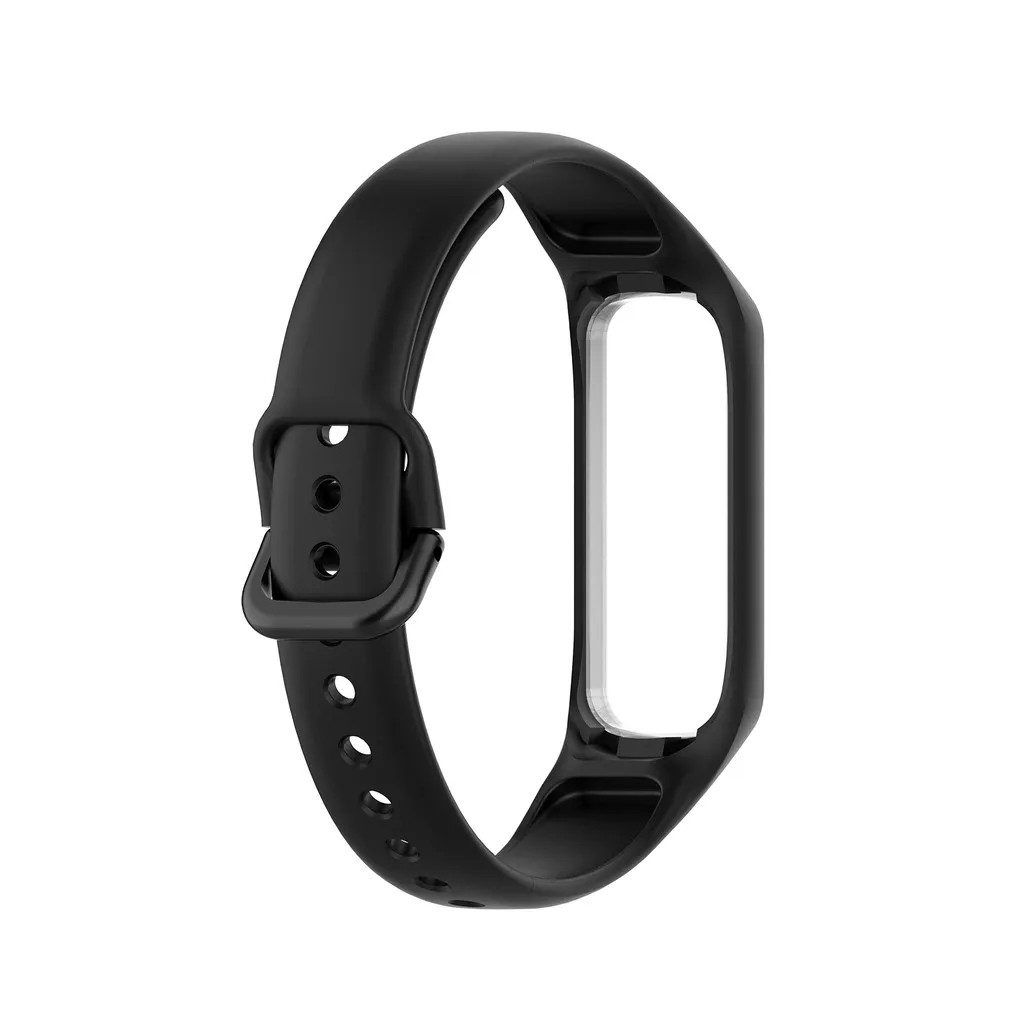 

eiEuuk Adjustable Soft Silicone Replacement Watch Strap Band Case Pouch for Samsung Galaxy Fit E/SM-R375 Smartwatch