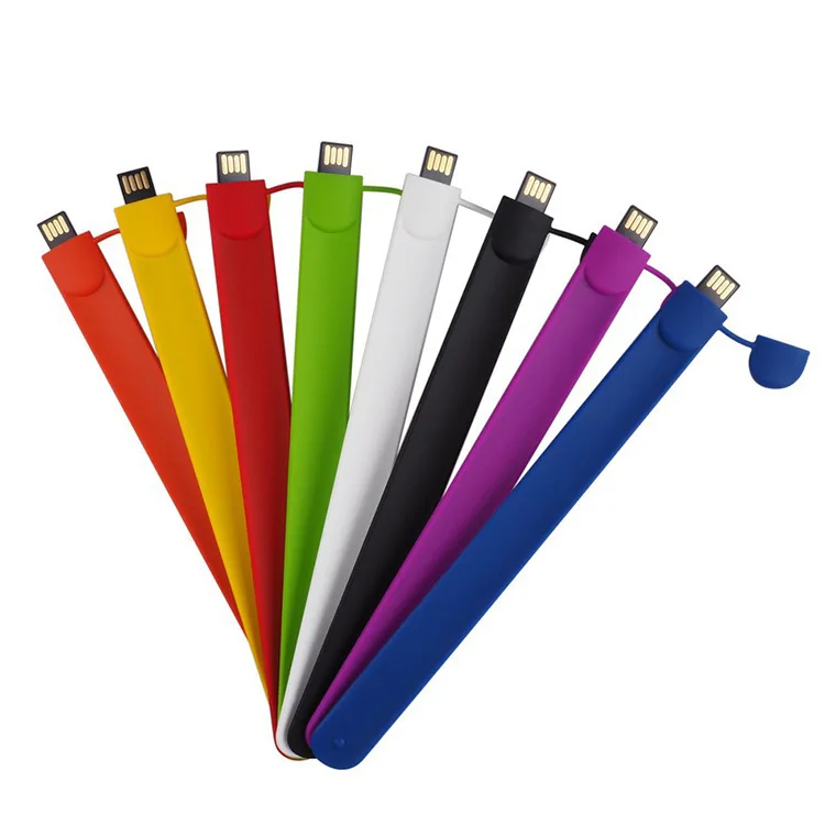 Оптовая продажа силиконовый браслет подарок диск USB Flash Drive16g 32g Модный флэш