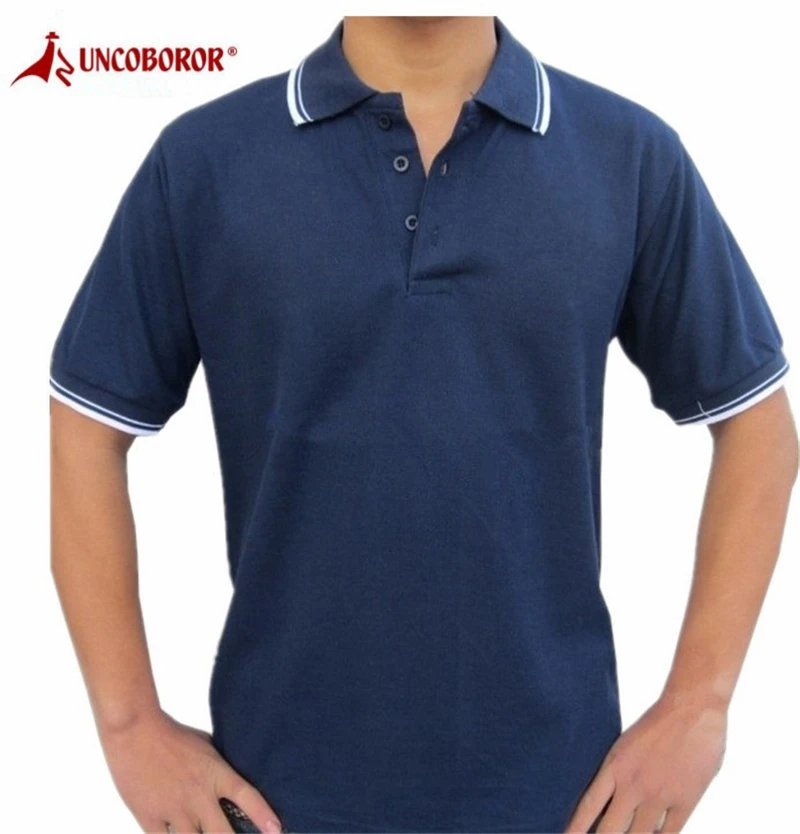 Рубашка поло мужская классическая в полоску хлопок короткий рукав повседневный