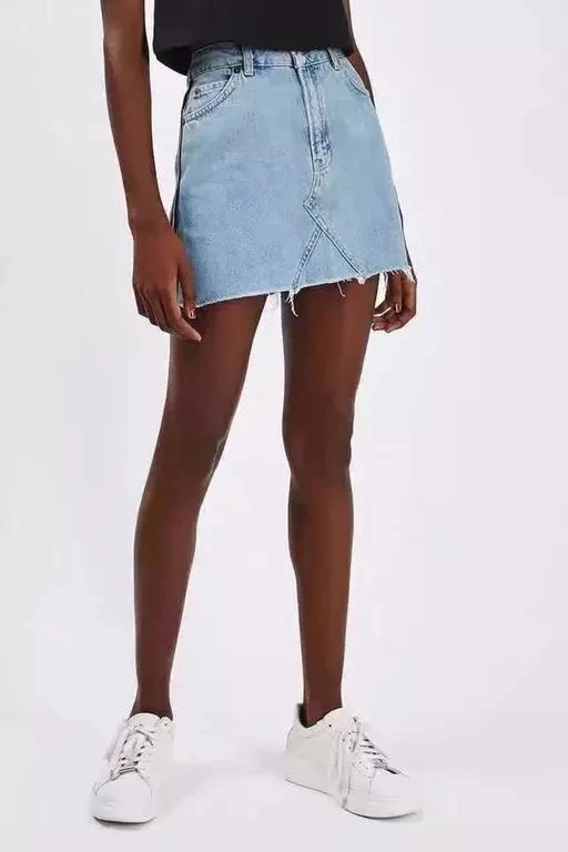 Увядшая Высокая улица АА ветер джинсовая юбка женские юбки mujer moda 2019 талия