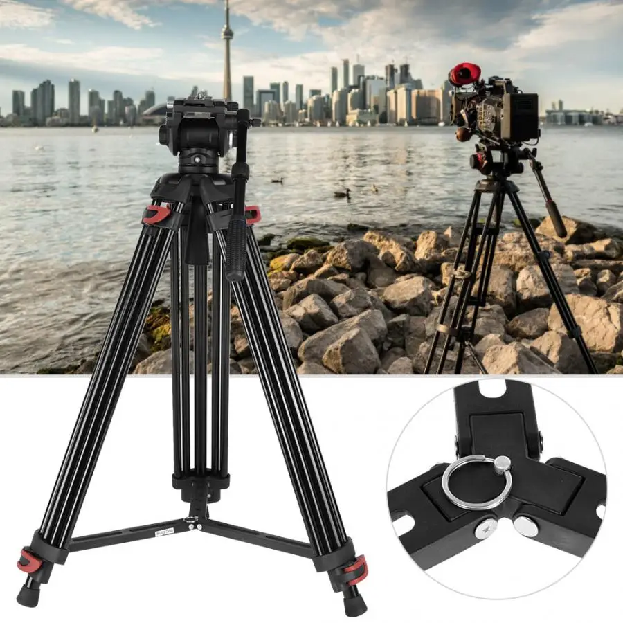 XTK 8018 Профессиональная фотография DV видеокамера штатив 360 панорамная жидкость