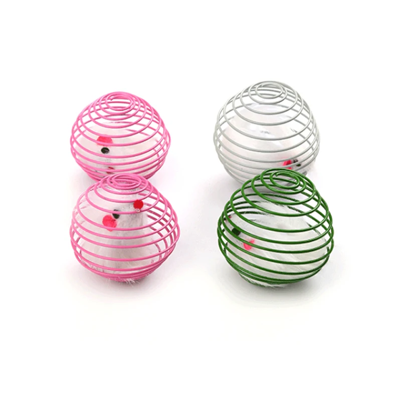 

1pcs Pet Dog Toys perros accesorios Cat Self-excited Toy Plastic Ball Interactive Cat Training Toys Random Color mascotas