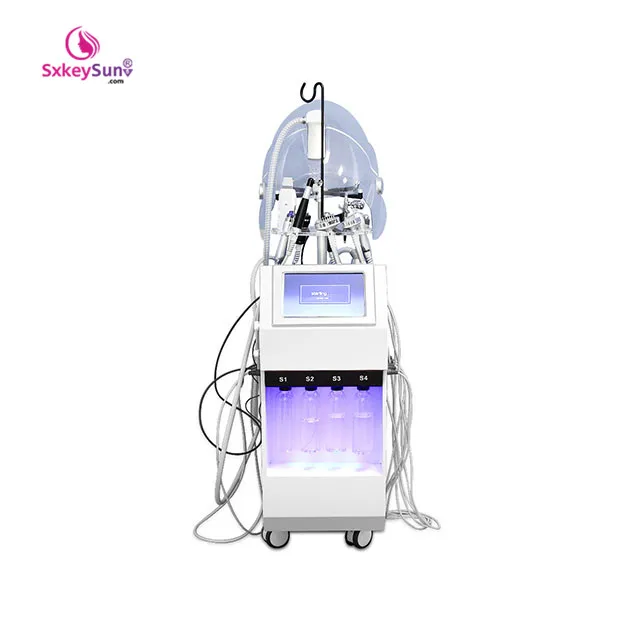 

Vertical 10 in 1 multifunction skin care deep clean bio rf water peel microdermabrasion whitening rejuvenation machine with PDT