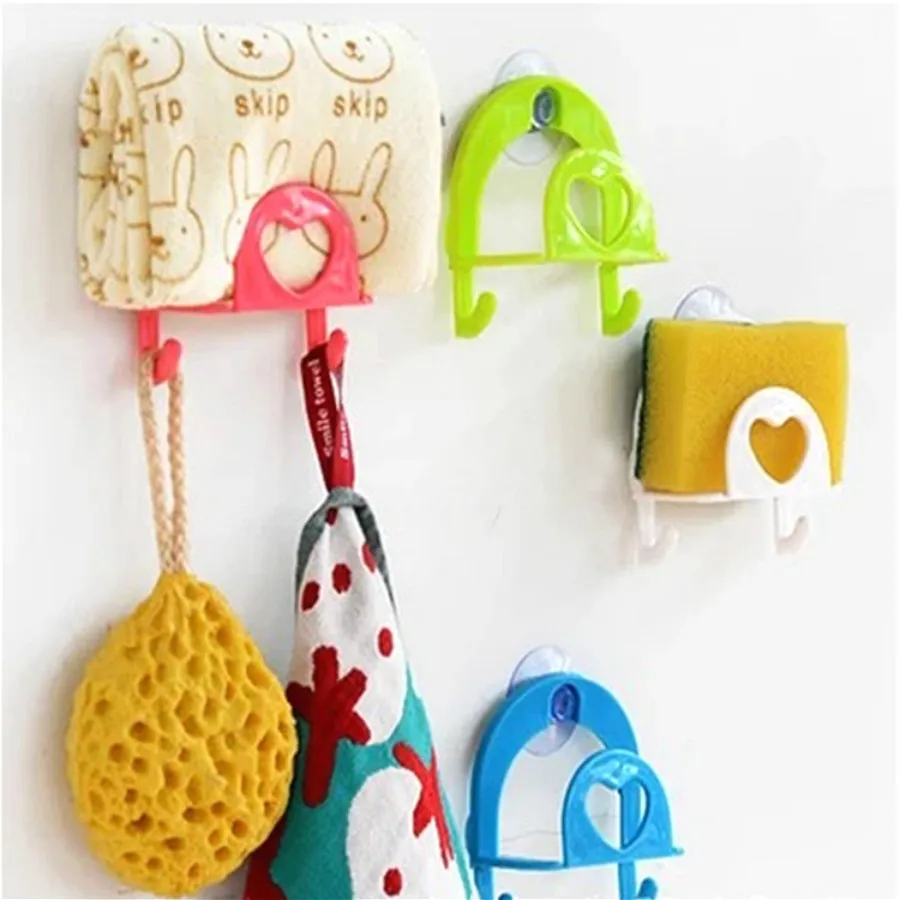 1 шт. для кухни на присоске клейкий крючок губка гаджет вешалка органайзер