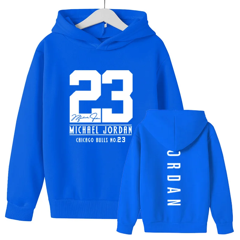 

2021 New Fashion Casual Oversized Boys Hoodie High Quality Cotton Sweatshirt Girls Print Hoodie Baby Trend Hip Hop No. 23 Hoodie