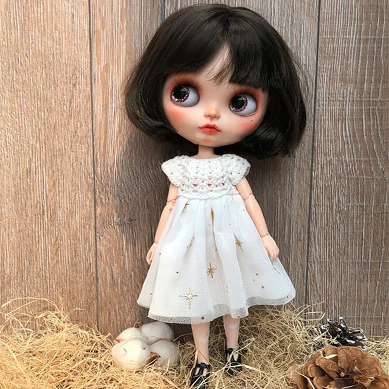 Одежда Blyth White Star BJD (подходит для кукол ICY Pullip Lati Azone Ob24 jerfish 1/6)|Куклы| |