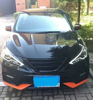Fit For Nissan Sylphy/sentra 2016-2018 Resin Matte black Front Radiator Hood Grille 1Pc | Автомобили и мотоциклы