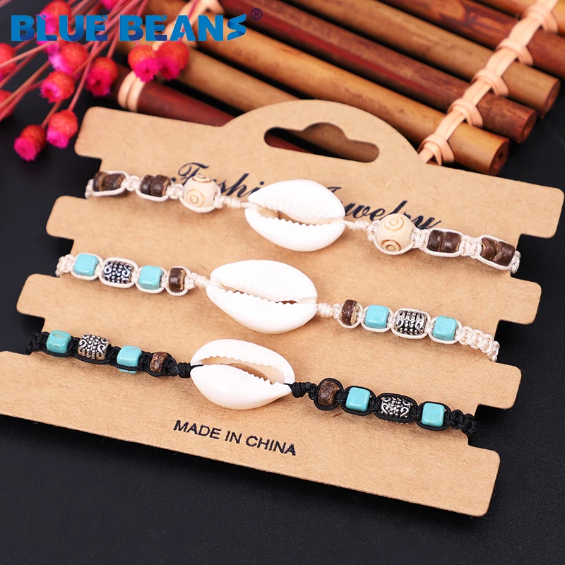 Богемный браслет ручной работы в стиле бохо многоцветная плетеная веревка