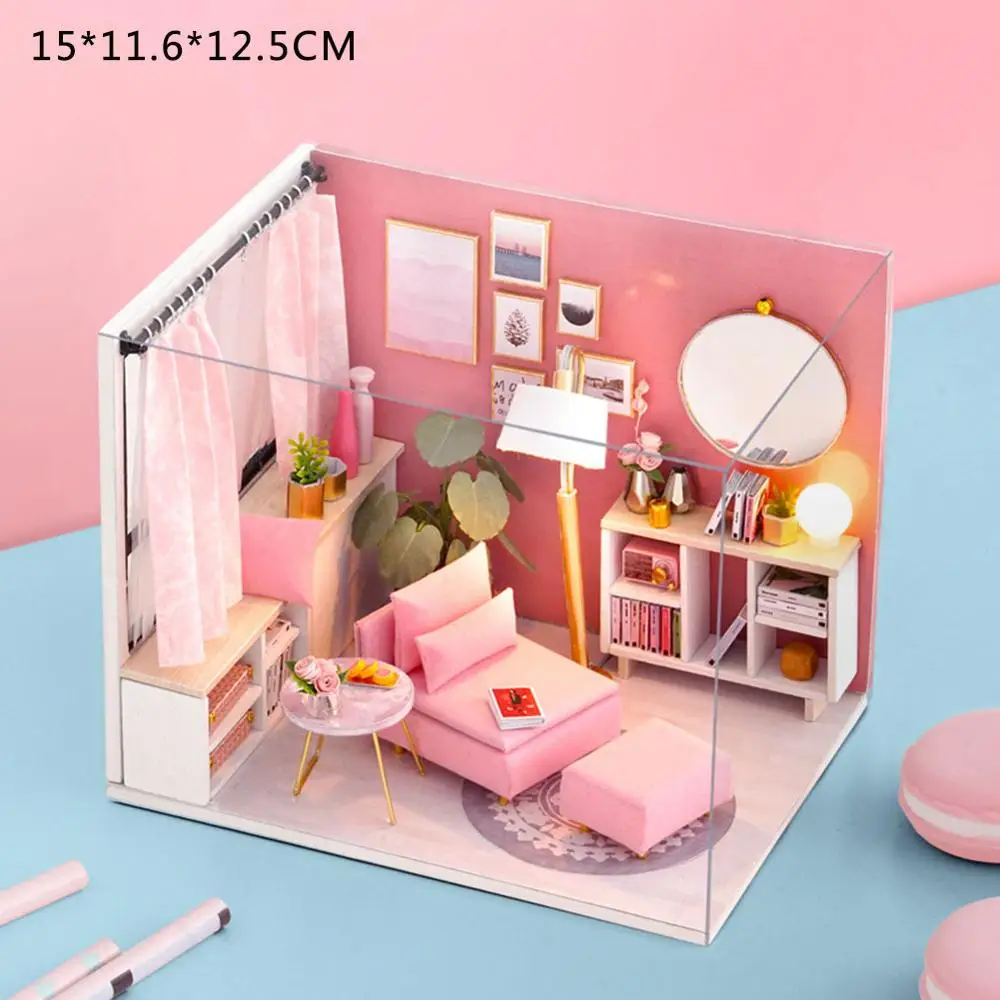 I 20 видов стилей DIY кукольный домик Миниатюрный набор мебели игрушки сборные строительные Кукольный дом деревянные игрушки для детей на день рождения Рождественский подарок - Цвет: I