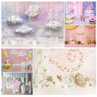 Многоярусная юбка Новорожденные на день рождения фон для фотостудии 1st на день рождения детский день рождения фон для портретной съемки в студии