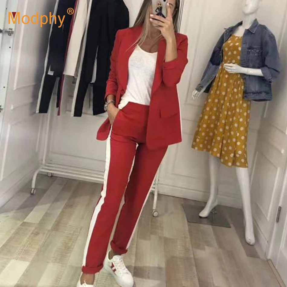 2019 новый осенний женский модный повседневный комплект куртка с длинными