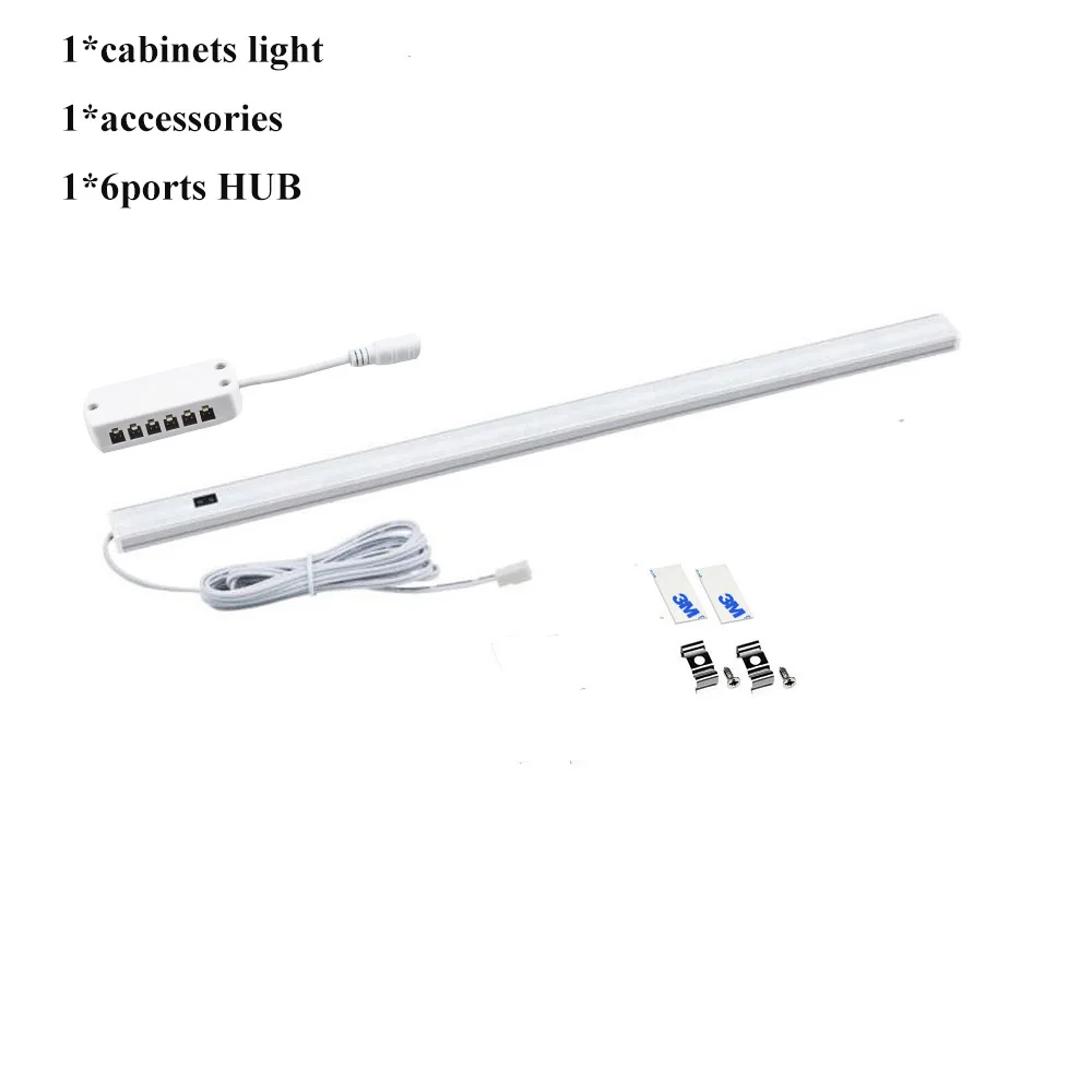 1PCS - Not adapter 190 см кабель ручной сканирования развертки датчик движения светодиодная кухонная лампа для шкафа спальни гостиной свет для домашнего декора - Цвет: 1PCS - Not adapter