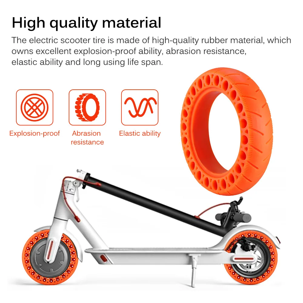

2pcs Electric Scooter Tire for Xiaomi Electric Scooter Skate High Performance Anti Puncture Wheel Tire Spare Honeycomb Tire