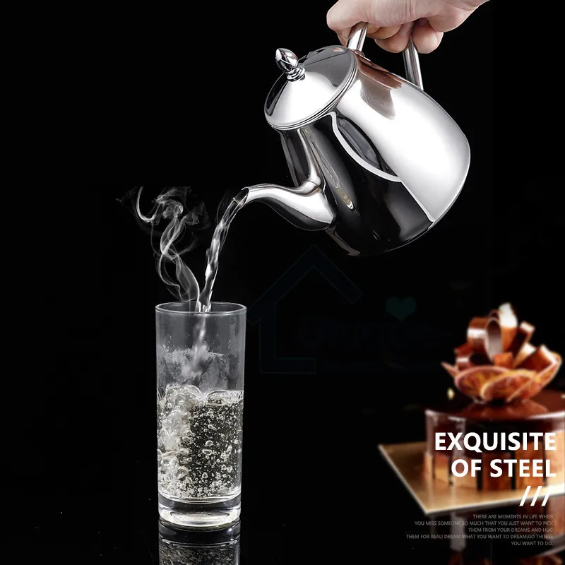 Чайник из нержавеющей стали для индукции с фильтром чайный набор семь чайников