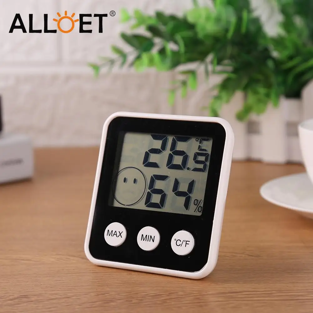 

Mini Indoor Hanging Thermometer Accurate Digital Temperature Sensor Humidity Hygrometer School Office Home Gauge Tool