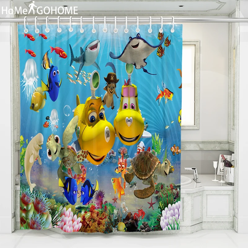 Deep Sea аниме занавеска для душа ванная комната водонепроницаемый занавес ванной 3d