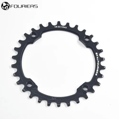30T Black FOURIERS 104BCD 5 цветов круглые 30T 32T 34T 36T 38T 40T велосипедные цепи узкий широкий MTB велосипед цепь круг шатунная пластина - Цвет: 30T Black