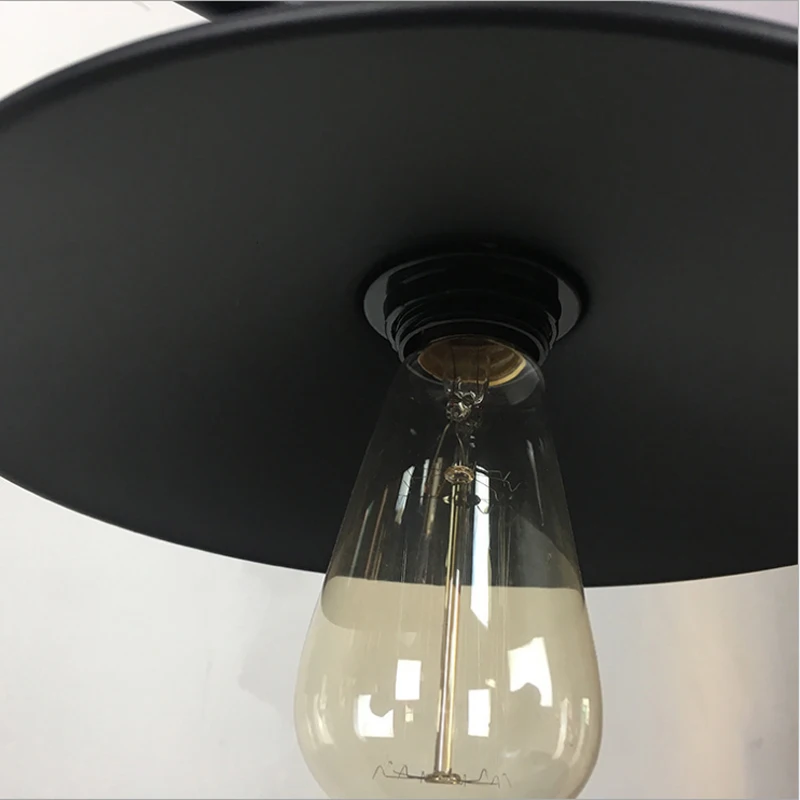 

Nordic Retro Industrial Style Wrought Iron Chandelier American E27 Lamp Bar Restaurant Cafe Creative Three Head Pot Chandelier