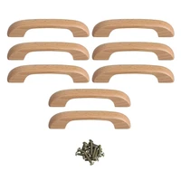 8pcs wood drawer knobs pulls handles kitchen cabinets furniture dresser wardrobe cupboard drawer knobs pulls handles 6496128mm