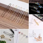 50 шт., U-образная шпилька для волос в стиле ретро, 70x1,2 мм