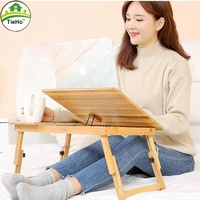 adjustable bamboo notebook table lazy bed folding desk studying desk small dining table with drawer