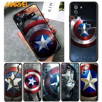 avengers shield marvel for samsung galaxy s21 ultra plus note 20 10 9 8 s10 s9 s8 s7 s6 edge plus soft black phone case