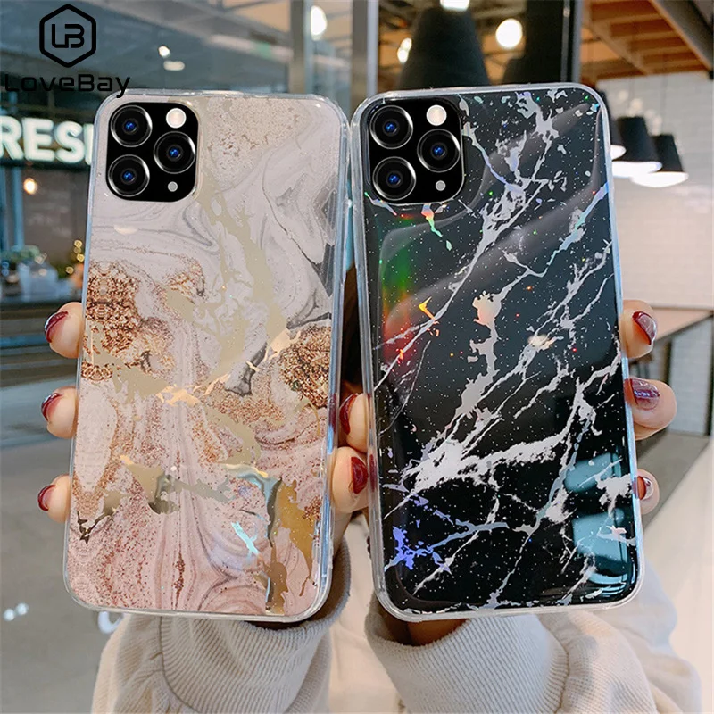 Lovebay гранитный мраморный чехол для телефона iPhone 11 Pro Max XS XR X 6 6s 7 8 Plus неравномерная
