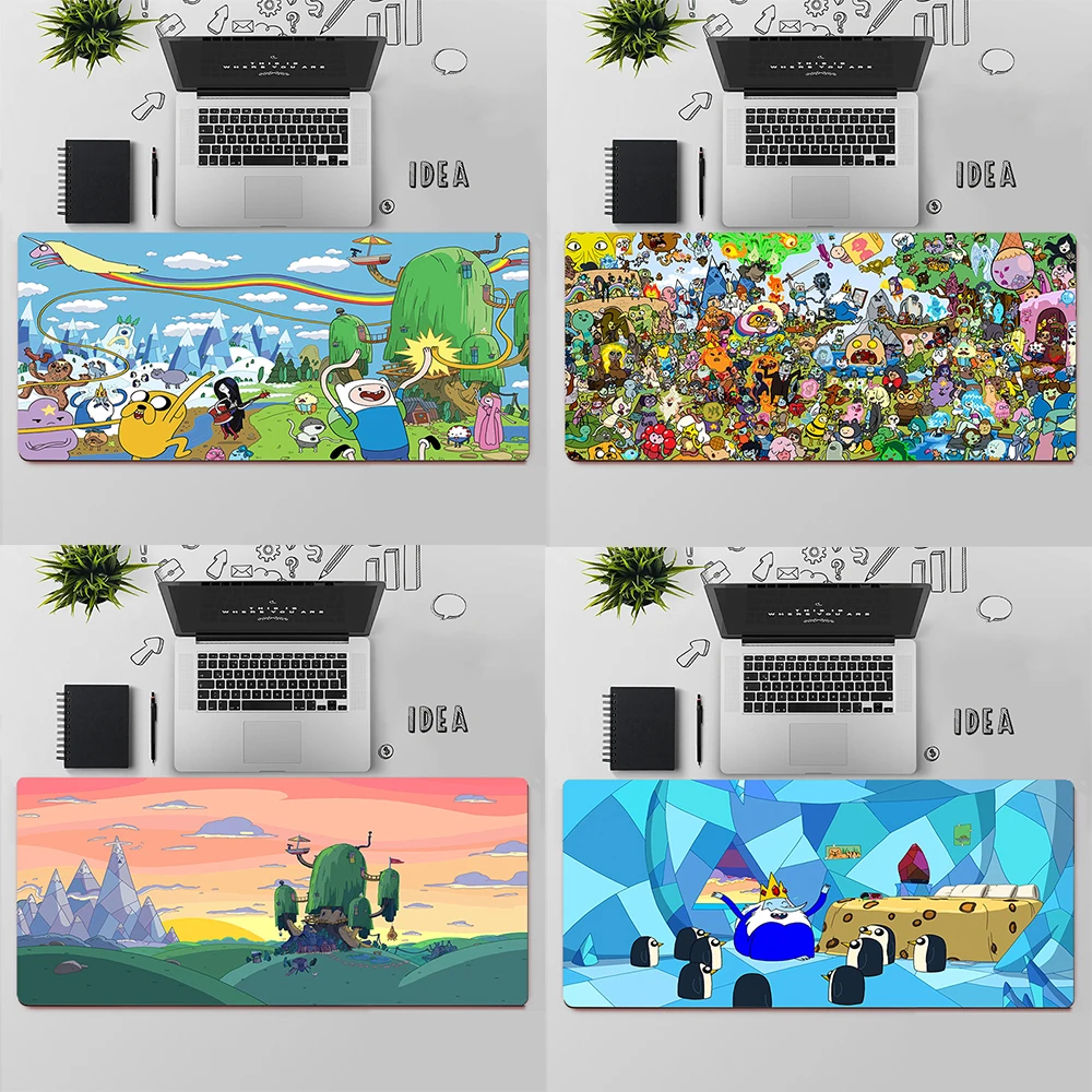 

Gaming Mouse Pad Large Mouse Pad PC Gamer Computer Mouse Mat Big Mousepad Adventure Time XXL Carpet Keyboard Desk Mat Mause Pad