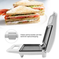Non-Stick Sandwich Maker Electric Waffles Toasted Sandwich Machine Breakfast Bubble Egg Cake Oven Kitchen Appliance Plug 220V