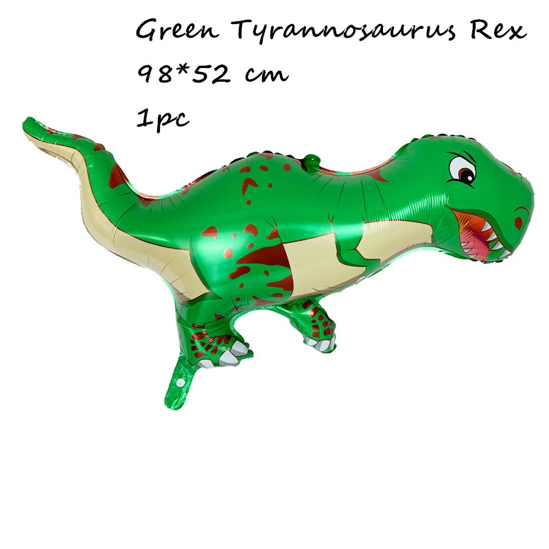 Tyrannosaurus rex 1 шт гуляющий динозавр фольга гелиевые шары мальчики дети ребенок душ лес джунгли животные тематическая вечеринка на день рождения украшения принадлежности - Цвет: Tyrannosaurus rex