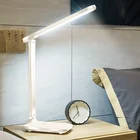 Лампа настольная кожаная светодиодная, регулируемая, сенсорный переключатель