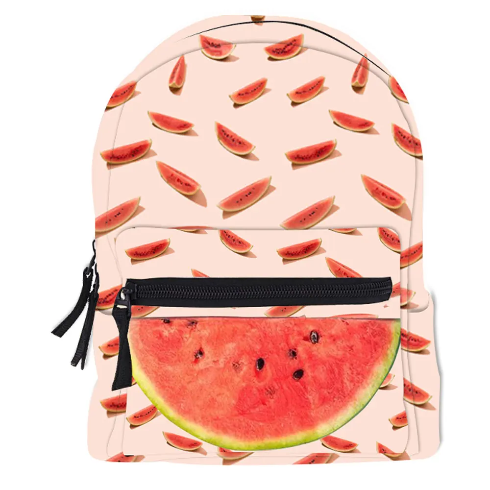 Summer Mini Backpack Cartoons Kawaii Bag Print Watermelon Fruit Children Backpack For Girl And Boy School Bag Mochila Femenina