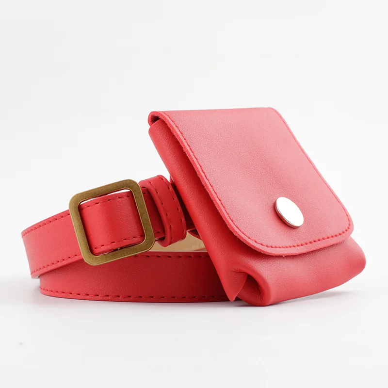 Поясная Сумка из искусственной кожи для женщин модный простой стиль забавные