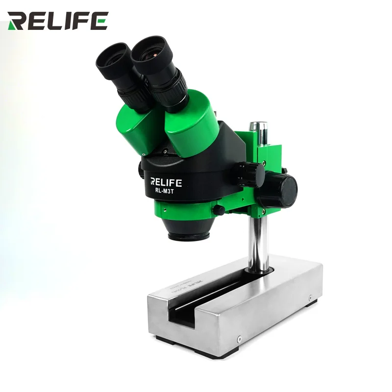 

Тринокулярный микроскоп RELIFE M3T со стандартной подвижной базой 7X-45X, стереомикроскоп с регулируемым зумом для ремонта