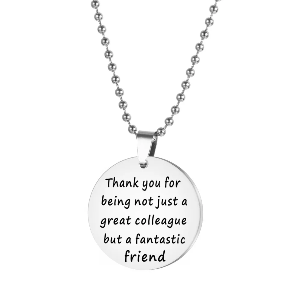 

New Fashion Hot Selling Stainless Steel Ins Couple Rotating Smiling and Double Face Necklace